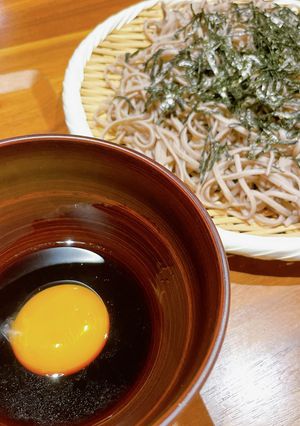 お手軽♪黄身卵の濃厚そばつゆ-レシピのメイン写真
