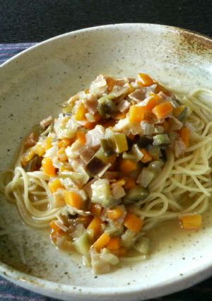 野菜たっぷりコンソメパスタ-レシピのメイン写真