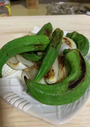 オクラと玉ねぎのクミン炒め-レシピのメイン写真