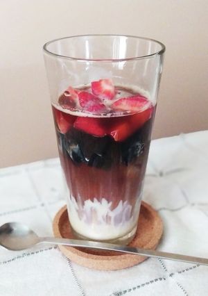 イチゴとコーヒーゼリーのフルーツコーヒー-レシピのメイン写真