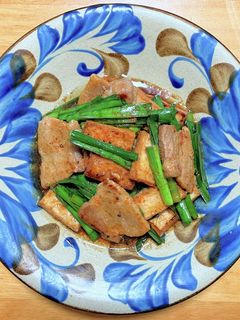 豚バラ肉と厚揚げとニラのオイスター炒め-レシピのメイン写真