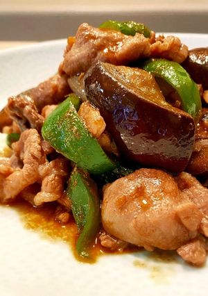 甘辛♡豚肉と茄子の味噌炒め-レシピのメイン写真