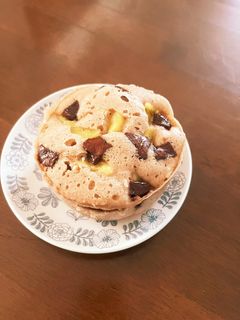 レンジ3分♪米粉チョコバナナ蒸しパン-レシピのメイン写真