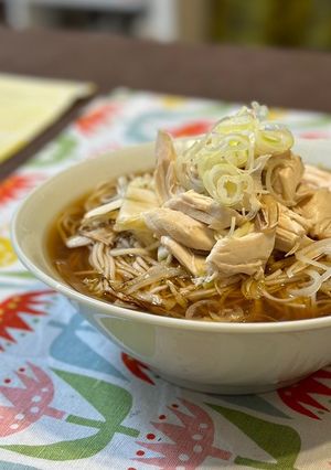 ささみで鶏そば（残りの麺で）-レシピのメイン写真
