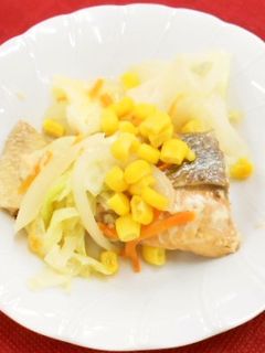 【バランス】鮭とキャベツの味噌バター焼き-レシピのメイン写真