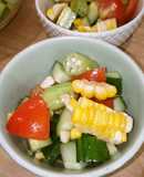 柚子胡椒香る　簡単夏野菜サラダ