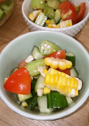 柚子胡椒香る　簡単夏野菜サラダ-レシピのメイン写真