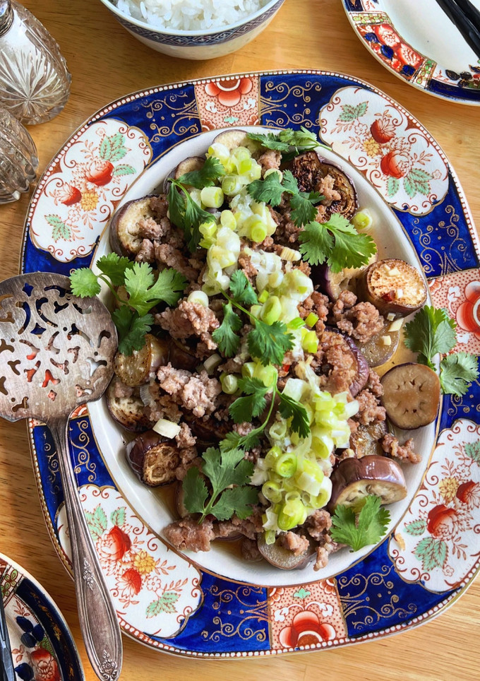 炒め茄子と豚肉そぼろのベトナム風-レシピのメイン写真