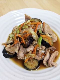 茄子と豚こま肉の和風炒め-レシピのメイン写真