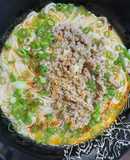 【減塩】鶏の茹で汁で豆乳坦々そうめん