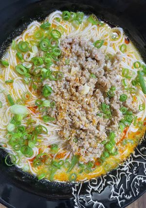【減塩】鶏の茹で汁で豆乳坦々そうめん-レシピのメイン写真