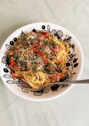 冷やしラタトゥユの冷製パスタ　みんと風-レシピのメイン写真