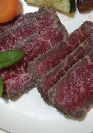 ★牛もも肉の梅味噌漬け★-レシピのメイン写真