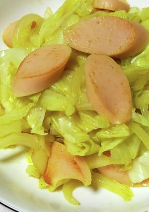 魚肉ソーセージとキャベツのカレー炒め-レシピのメイン写真