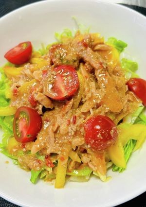 ピリ辛ゴマダレサラダうどん-レシピのメイン写真