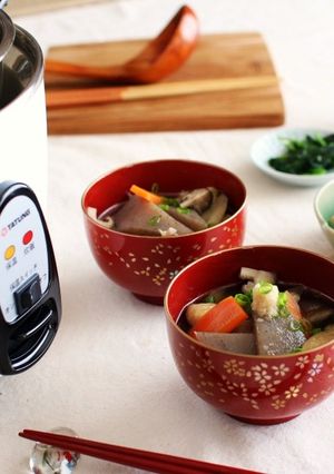 ＼大同電鍋レシピ／こんにゃくのはちはい汁-レシピのメイン写真