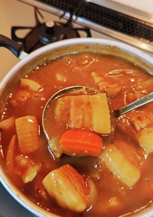 豚バラ塊肉のゴロゴロカレー-レシピのメイン写真