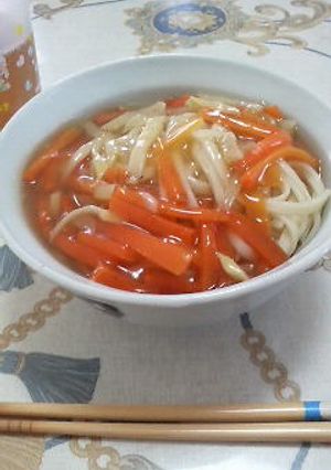 余ったたけのこ炒めのあんかけうどん☆-レシピのメイン写真
