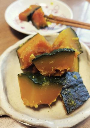 簡単かぼちゃの煮物☆炊飯器で【覚え書き】-レシピのメイン写真