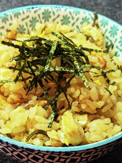 新感覚☆納豆と塩昆布の旨味◎な炊込みご飯-レシピのメイン写真
