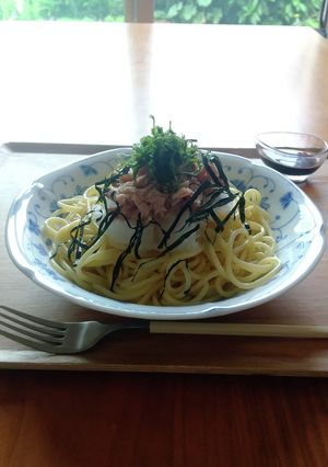 紫蘇香る♪おろしツナの和風スパゲッティ♪-レシピのメイン写真