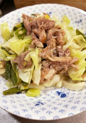 豚こまとキャベツのさっぱり塩レモン炒め-レシピのメイン写真