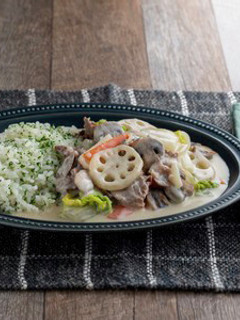 ★チーズ仕立ての白いビーフストロガノフ-レシピのメイン写真
