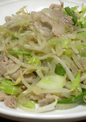 緑色の野菜炒め♪-レシピのメイン写真