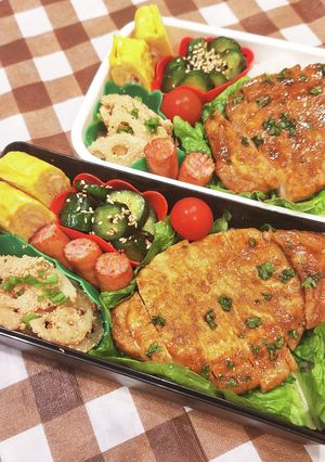 高１男子とパパの弁当240710-レシピのメイン写真