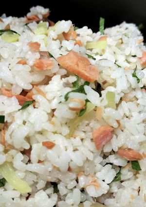 鮭とたくあんの混ぜご飯-レシピのメイン写真