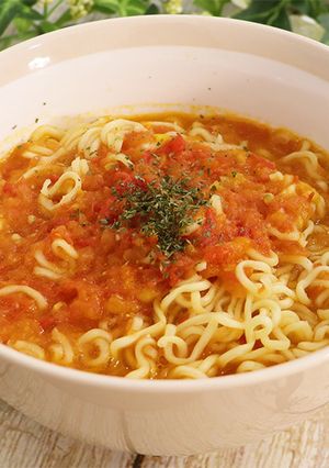 袋ラーメンアレンジ!激旨トマトラーメン-レシピのメイン写真