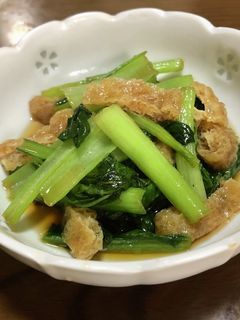 小松菜と油揚げの煮浸し-レシピのメイン写真