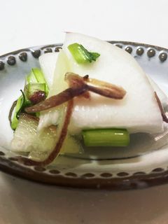 カブとミョウガの白だしですぐ!浅漬け風!-レシピのメイン写真