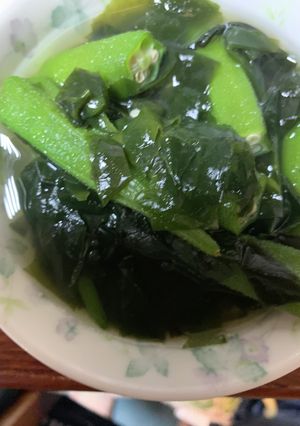 オクラとわかめの煮物-レシピのメイン写真