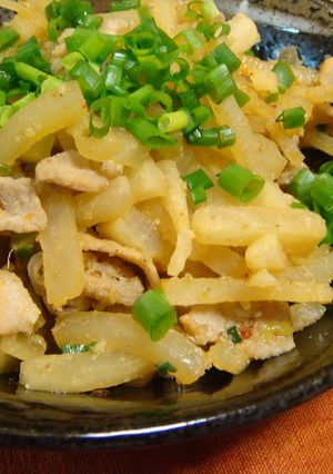 簡単♪豚と大根の炒め物-レシピのメイン写真