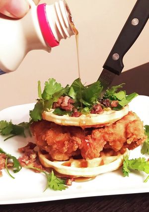 アメリカで人気のワッフルチキン-レシピのメイン写真