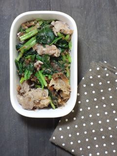 豚肉とほうれん草のおかか醤油和え-レシピのメイン写真