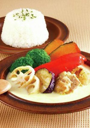 ★1/2日分の野菜 ホワイトスープカレー-レシピのメイン写真