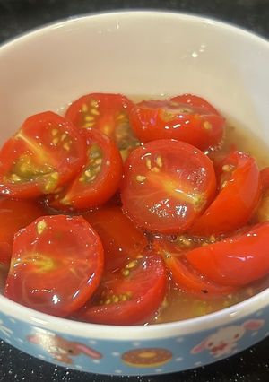 市販のドレッシングでトマトのマリネ-レシピのメイン写真