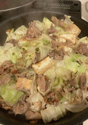 コストコのむぎ味噌ポークをアレンジ-レシピのメイン写真