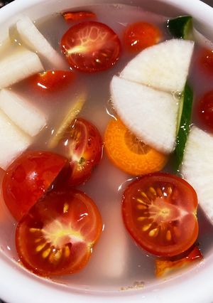 米の研ぎ汁で作る水キムチ　乳酸菌たっぷり-レシピのメイン写真