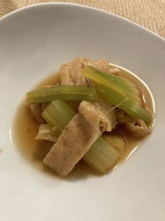 セロリと薄揚げの煮びたし-レシピのメイン写真