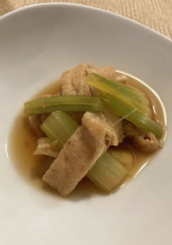 セロリと薄揚げの煮びたし-レシピのメイン写真