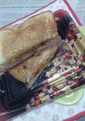 ハム&チーズ+玉子焼きのホットサンドV7-レシピのメイン写真