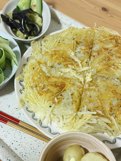 粉チーズとじゃがいもだけ!簡単ガレット-レシピのメイン写真
