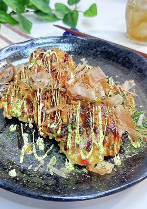フライパンで作る☆ヘルシー豆腐でたこ焼き-レシピのメイン写真