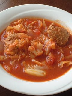 簡単☆濃厚トマトのハンバーグスープ-レシピのメイン写真