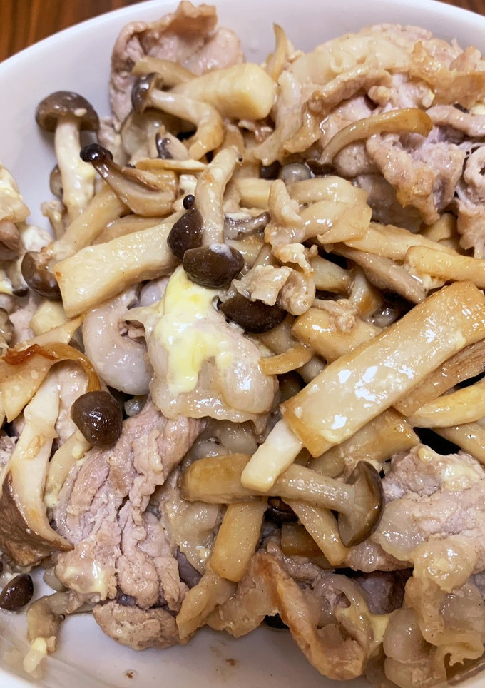 簡単☆豚こまときのこのマヨ醤油炒め-レシピのメイン写真