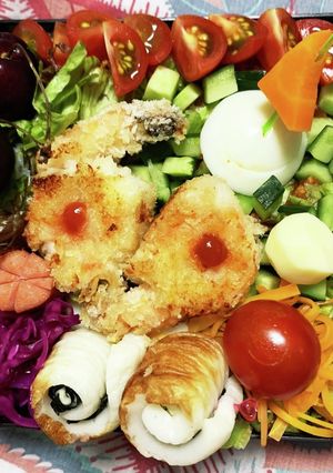 7/11 ﾖｯﾁｬﾝ☆お誕生日弁当-レシピのメイン写真