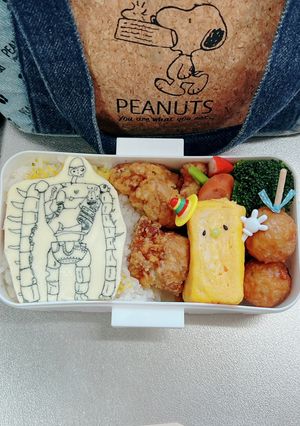 毎日高校男子弁当 天空の城ラピュタ-レシピのメイン写真